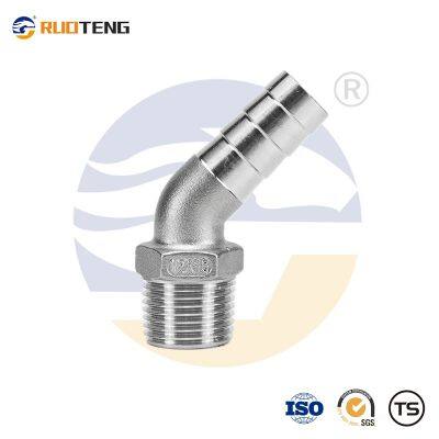 [RUOTENG]  Sanitary Stainless Steel Pipe Light Single 2PC Pin Clamp 1/2