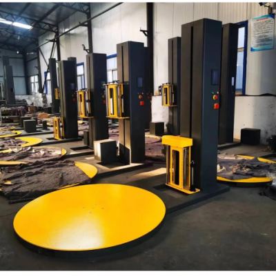 Heavy Duty PLC Control Automatic Stretch Film Pallet Wrapping Packing Machine photo-5