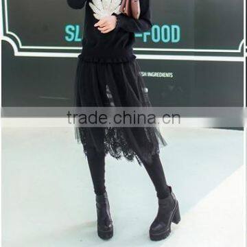 The Fashion Leisure Trousers Skirt Lace Yarn photo-2