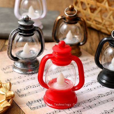 Lámparas LED en estilo de lámparas de aceite retro a granel, velas electrónicas sin llama para decoración de bodas, Navidad y Halloween, luces colgantes