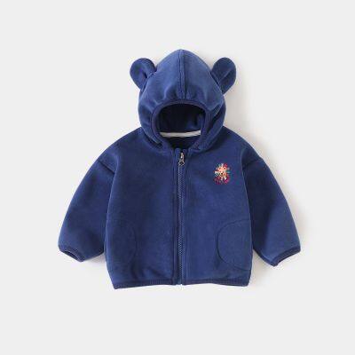 Children's Fleece Jacket Baby Newborn Coat Kids Warm Clothes Hoodie photo-2