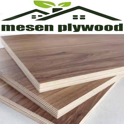 Customized Glossy Matt Embossed 4X8FT 4mm 6mm 12mm 15 mm 18mm Lamin Contreplaque Sheet Melamine Faced Plywood Board