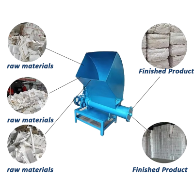 Small Foam Crusher Machine Foam Melting Machine Polystyrene Foam Epe Melting Recycling Machine Foam Block Making Machine photo-2