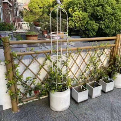 Commercial Grade Imitation Bamboo Guardrail Designed for Public Areas and High-Traffic Zones