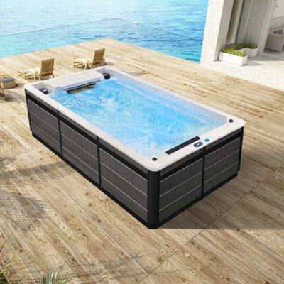 Infinity Swimming Pool; Acrylic Constant Temperature Villa Household Finished Pool; Outdoor Surfing Reverse Current Pool.