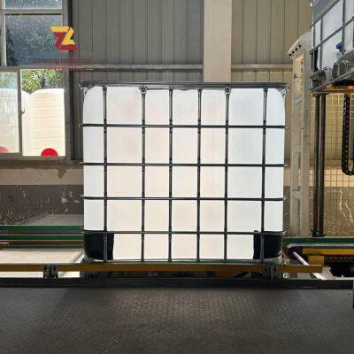 Eshan Ibc Tonne Barrels for Liquid Fertilizer Packaging, Galvanized Steel Frame Plastic Barrels Made of Polyethylene Hdpe Material, White Tonne Barrels photo-3