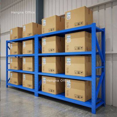 Heavy Duty 4-Tier Metal Shelving for Manufacturing Facilities | Fast Lead Time for Bulk Factory Orders & Industrial Storage