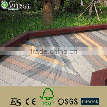 Solid Wpc Decking for Outdoor Decoration Composite Weather Resistance photo-2