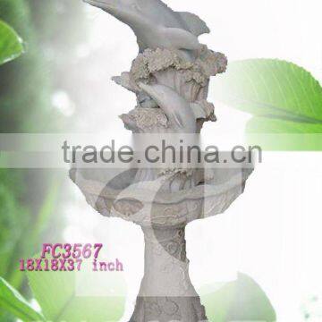 Fiber glass garden fountain with dolphin