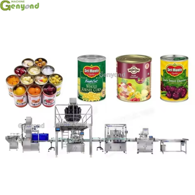 Shanghai Genyond Venta Caliente Máquina de Envasado, Pesado y Tapado de Frascos de Vidrio para Encurtidos Automática