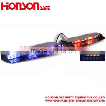 LED strobe dash deck emergency visor light/Windshield suction cup mount warning lightbar HV-610