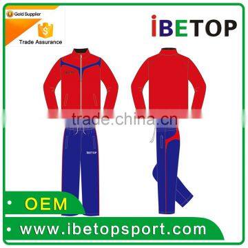 100%polyester Zipper Front Jogging Sportswear Custom Sports Tracksuits