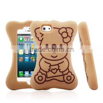 New Lovely Bear Cheap Cases for iPhone 5s 5G Silicone Cases