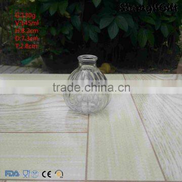 150ml Ribbed Pumpkin Glass Bottle Aroma Reed Diffuser