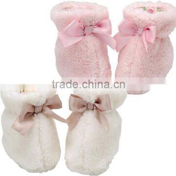 Japanese wholesale products cute and high quality infant wear kids clothes toddler boa booty with ribbon baby socks