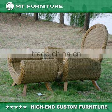 concave seat outdoor wicker furniture lounge set