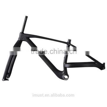 27.5 Plus mtb frame carbon fiber 650b plus format mountain bike frames bulk bike parts