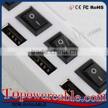 Supply 7 Ports Usb Hub With On/Off Convenient Sharing Power Switches photo-3