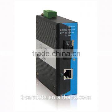 1 port DIN-Rail Industrial Gigabit Media Converter(SC/ST/FC)