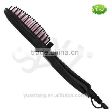 PTC heater instant straightening hair brush ceramic hair combo-HSB002QU