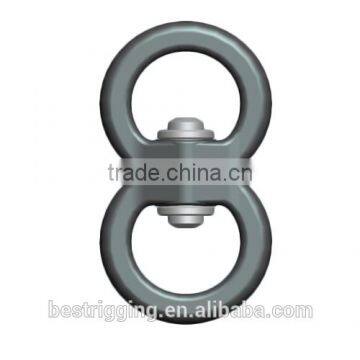 China Supplier Stainless Steel Colorful Double Metal Snap Swivel Hook,Silver Sailboat Double Round Eye photo-3