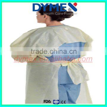 Disposable High Performance Impervious Poly Coated Isolation Gown With Thumb Loops photo-3