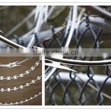 BTO22 razor wire hot dipped galvanized fake razor wire