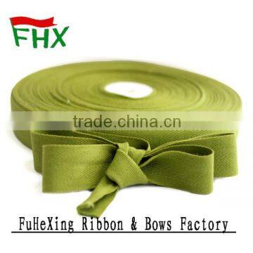 whole sale 1.9cm green chervon woven cotton ribbon for garment accessories