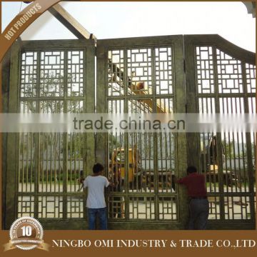 Professional mould design factory supply big decorative wrought iron gates