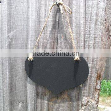 cute and cheap heart shape hang blackboard