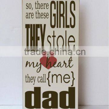 printting sign wooden wall hanging deco for boys