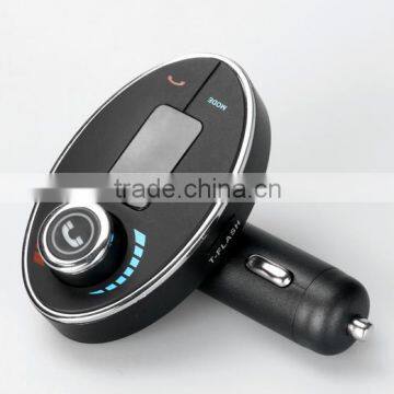 2016 New Promotional Bluetooth Wireless Audio Transmitter And Bluetooth Handsfree Car FM Transmitter