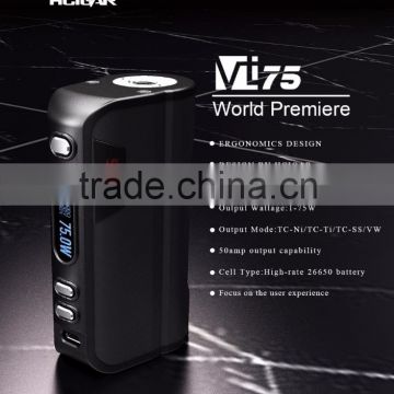 New ecig mod hcigar dna 75w vape mod hcigar vt75 box mod 2016 pk vt133