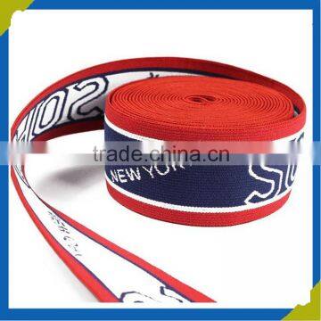 mutiple color wide jacquard elastic webbing from China manufacture