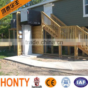 outdoor vertical 300kg obstacle-free residential elevator cost with CE