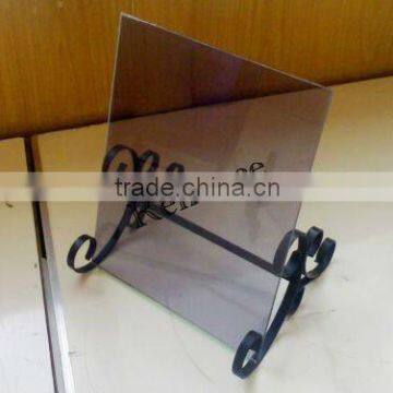 black tined sheet glass