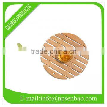 round bamboo table mat