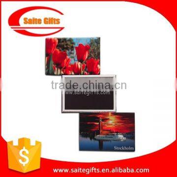 Customized promotional tin fridge magnet as souvenir gift