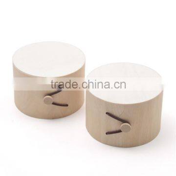 Wholesale Custom Logo Engraved Round Wooden Box For Tea photo-3