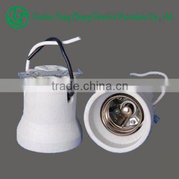 2014 Factory Hot Sale Cheap Screw porcelain E40 Lamp Socket with wire