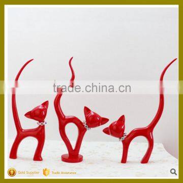 New style plastic resin animal cat statue