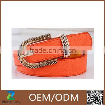 Elegant PU belt OEM custom belt women dress belt