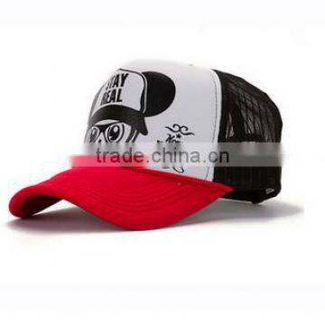 China top quality colorful 5-panel foam mesh trucker cap