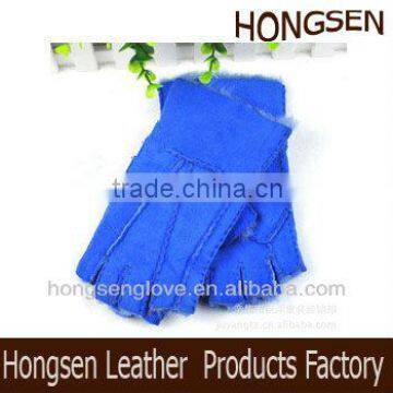 HS1420 men winter sheepskin leather gloves