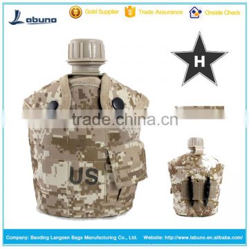 high quality camping water kettle 1L water bottle military bag