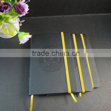 embossed logo softcover pu pocket note books