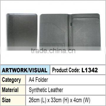 Synthetic Leather A4 folder