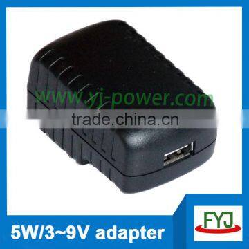 wall plug usb charger adapter 5v 1a 5v 0.5a