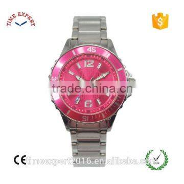 whole sale Alloy case and bracelet band ladies watches women