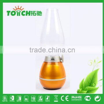 New Design Wind Switch Camping Light 3 Colors Gold Blue Pink Color Vintage Kerosene Design CFL Fashion Design Light Lamp photo-3